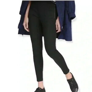 BANANA REPUBLIC Black Moto Style Stretch Leggings Womens size small